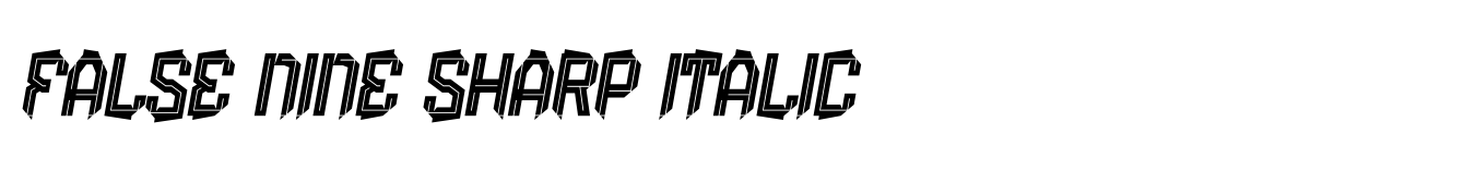 False Nine Sharp Italic